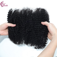 Estensioni di capelli umani al 100% FH, capelli afro kinky sfusi per micro trecce, dreadlock all'uncinetto, intrecciatura boho, tessitura a doppia trama