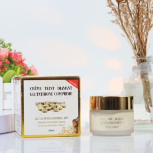 The Super Whitening Face Cream Facial Vitamin GLUTATHIONE 100ml para Black Skin - Product Image 5
