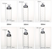 Bouteilles d'huile en verre borosilicate de haute qualité en gros : Bouteilles anti-goutte à bec d'aigle, anti-poussière, grande capacité pour sauce soja et vinaigre
