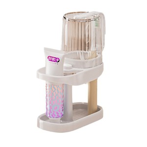 ที่วางแปรงสีฟันรูปวงรีแบบตั้งพื้นพร้อมที่ใส่ยาสีฟัน ชั้นวางของในห้องน้ำ ทนทาน - Product Image 5