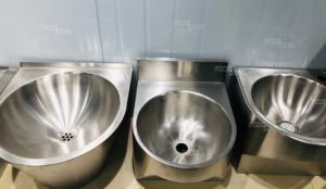 Промышленная раковина из нержавеющей стали 304 с наклонной ручкой, настенная, для коммерческого использования, для улицы - Product Image 5