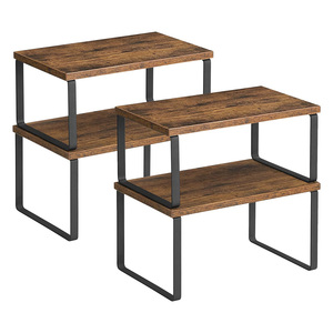 Estantes para mostrador de <span class=keywords><strong>cocina</strong></span> Estante para condimentos de gran capacidad <span class=keywords><strong>Despensa</strong></span> Multiusos 2 piezas Estante organizador de gabinete - Product Image 2