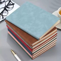 Carnet A5 en cuir PU avec reliure cousue, logo personnalisé, journal cadeau pour réunions d'affaires et bureaux, vente en gros