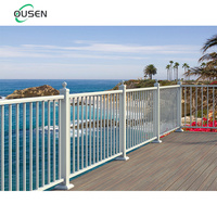 Design extérieur moderne pour maison, véranda, escalier, balcon, garde-corps en aluminium blanc pour extérieur