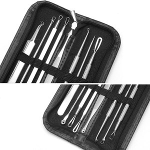 Bộ 8 Chiếc Kim Loại Bỏ Mụn Đầu Đen Bằng Thép Không Gỉ Dụng Cụ Nặn Mụn Trứng Cá Đốm Mụn - Product Image 4