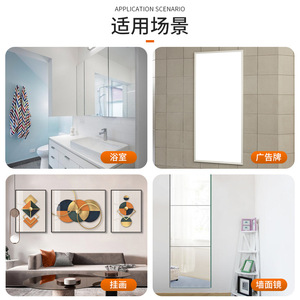 Ying Sheng Glass Mirror Holder 3-5mm <b>Clamp</b> Oval Round Zinc Alloy Bathroom Hardware Modern Simple Design - Product Image 4