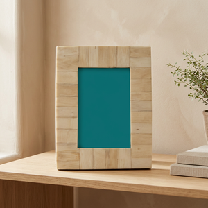 Marco de fotos con incrustaciones de hueso, diseño artístico artesanal de cuerno natural de TAQI CRAFT INTERNATIONAL - Product Image 6