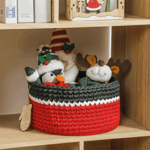 Cestas de Almacenamiento Vacías de Navidad a Precio Económico, Cesta de Navidad Tejida de Cuerda de Algodón para Regalo de Bebé - Product Image 3