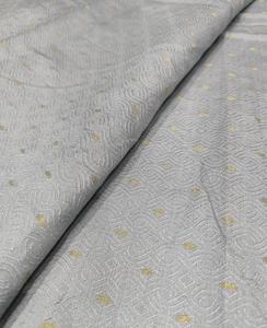 Soft Woven Poly Raw <b>Silk</b> <b>Fabric</b> Lightweight Quick-dry Breathable Abstract Geometric Flower Pattern Women's Dress Making Home - Product Image 6