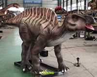 Modèle de dinosaure animatronique Ouranosaurus réaliste télécommandé fait main pour l'extérieur, idéal pour les aéroports et les parcs sportifs