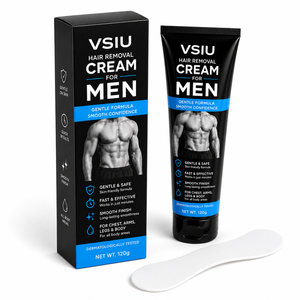Crème dépilatoire pour hommes VSIU 120g, douce, testée dermatologiquement, <span class=keywords><strong>épilation</strong></span> rapide pour le sport, poitrine, bras, jambes, corps entier - Product Image 1