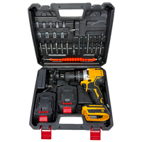 Perceuse à percussion électrique sans balais, sans fil, au lithium, à vitesse variable, rechargeable, mini-tournevis, kit de construction OEM