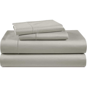 Tấm & gối trường hợp bộ 4 pcs vải sang trọng tấm ga trải giường Bạc bedsheet bedding <span class=keywords><strong>Set</strong></span> bedding <span class=keywords><strong>Set</strong></span> - Product Image 1