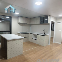 Villa moderne de 40 pieds entièrement meublée, conteneur pliable et extensible, préfabriqué, modulaire, pour jardin, bureau mobile ou logement secondaire