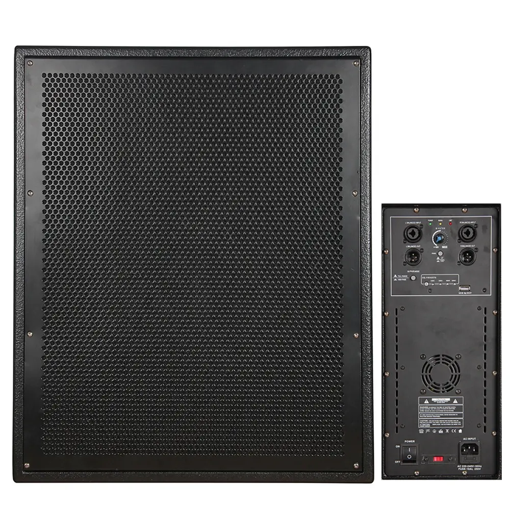 2800 와트 18 인치 액티브 DSP 설정 서브 우퍼 전문 오디오 나무 캐비닛 무대 PA 스피커 시스템 사운드 박스