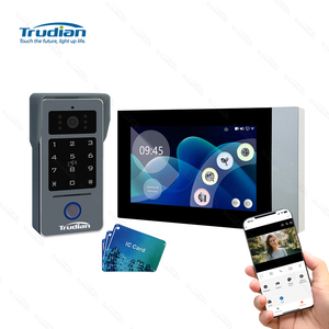 Trudian Smart Wired Campainha de Vídeo Câmera Tuya WiFi Video Door Phone Ring <span class=keywords><strong>Intercom</strong></span> Smart Security Video Citofono Door Phones - Product Image 1