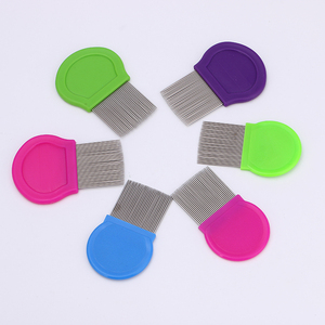 Atacado Dentes Densos Agulhas Longas Pet Piolhos Nit Comb Gatos e Cães Piolhos Comb Grate Comb Pet Tick Flea Ferramenta de Remoção - Product Image 1