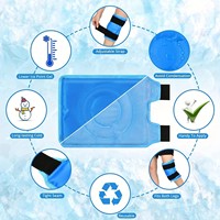Genou soulagement de la douleur sac de glace réutilisable gonflement genou remplacement Gel glace Wrap jambe blessures chirurgie compresse froide thérapie