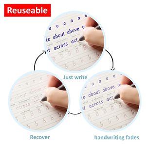 Cuaderno con ranura reutilizable para estudiantes, escritura a mano, para Escuela Juvenil, 3 unidades - Product Image 4