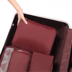 8 Bolsas de Viaje Gruesas y Ligeras, Organizadores de Accesorios de Viaje, Bolsas de Almacenamiento para Ropa, Zapatos, Cosméticos y Artículos de Aseo - Product Image 3