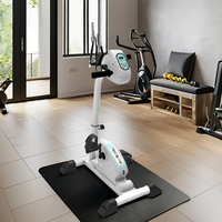 Mini bicicleta de ejercicio de resistencia ajustable para ciclismo, uso doméstico, ejercitador de Pedal de brazo y pierna con pantalla LCD