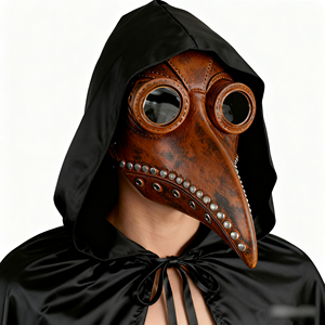 Halloween peste docteur masque Steampunk horreur effrayant cape à capuche accessoires de déguisement pour fête ensemble de cadeaux de bal - Product Image 3