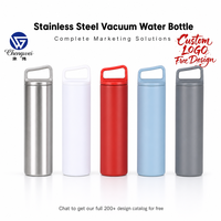 Bouteille d'eau isotherme en acier inoxydable de 600 ml, isolation sous vide 24 à 36 h, couvercle avec poignée, écologique, logo personnalisé OEM, cadeau BWB45