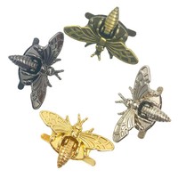 Serrure de sac à main de luxe vintage en or 14K/18K, forme abeille, robuste, avec fermoir de sécurité en métal pour porte-monnaie