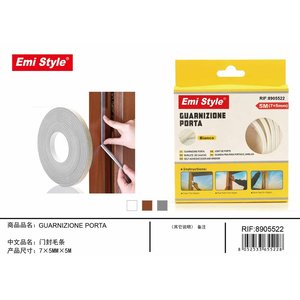 * Presa * 5 metri di chiusura a spazzola in Nylon autoadesivo per finestre e porte 7x5mm-casa e giardino/articoli per la casa - Product Image 1