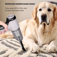 Mini aspirateur électrique portatif sans fil rechargeable par USB, sans sac, avec filtre HEPA, pour voiture, maison, hôtel et camping-car, utilisation sèche et humide