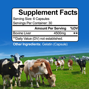 Factory Direct Beef liver Capsules with Bovine Liver Help Build Stronger Nails and Help Fortify Stronger Improve Strengthen - Product Image 2