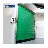 Portes à lames PVC isolées pour réfrigérateurs et congélateurs à fort trafic, automatiques, aptes alimentaires, porte rapide pou