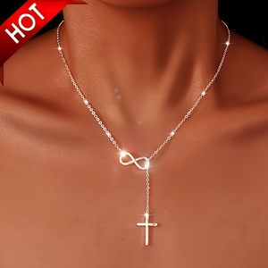 Collana con ciondolo da donna, ipoallergenica, stile classico e alla moda, regalo ideale per le vacanze, per l'uso quotidiano e per i viaggi - Product Image 5