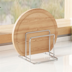 304 Stainless Steel Kitchen Towel Rack Double Tier Standing Waterproof Modern Countertop Storage <b>Shelf</b> - Product Image 3