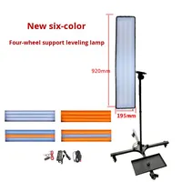 Outil universel professionnel de réparation de bosses de voiture en acier inoxydable, avec support de roue et lumière de nivellement LED pour phares, réglable en 6 couleurs