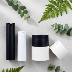 Wholesale Eco Friendly 30ml 50ml Custom Matte Black Twist up Plastic Cosmetic Airless <b>Pump</b> <b>Bottle</b> - Product Image 5