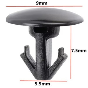 Clips de fixation en plastique pour boutons, 9mm x 7.5mm x 5.5mm, pour Nissan Murano Teana X Trail Tiida, bande de caoutchouc pour porte arrière - Product Image 1