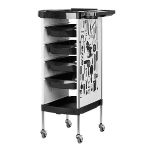 GABBIANO X11-9 bianco moderno carrello per Spa barbiere negozio Hotel casa camera da letto scuola con legno metallo materiale plastico - Product Image 1