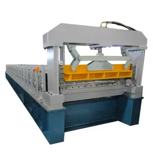 0.4 mm -0.7 mm thickness 1250mm width color steel zinc roof sheet corrugated roll forming machine