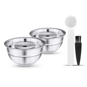 แคปซูลพ็อดแบบนำกลับมาใช้ใหม่ได้,ตัวกรองกาแฟสำหรับ <span class=keywords><strong>Nespresso</strong></span> <span class=keywords><strong>Vertuo</strong></span> Vertuoline <span class=keywords><strong>Plus</strong></span> สเตนเลส - Product Image 3