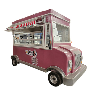 Mini Furgone per Snack, Carretto Mobile per Cibo <span class=keywords><strong>con</strong></span> Ruote, Gelati, Limonata, <span class=keywords><strong>Torte</strong></span>, Caffè, Hot Dog, Carretti e Rimorchi per Alimenti - Product Image 2