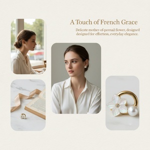 Bijoux de <span class=keywords><strong>piercing</strong></span> en acier inoxydable 316L pour femme, pour <span class=keywords><strong>piercing</strong></span> coach/Daith/<span class=keywords><strong>cartilage</strong></span>, avec perle délicate, à filetage interne - Product Image 4