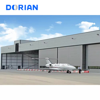 Estructura de Acero para Techo Arqueado de 25 x 25, Edificio de Hangar Metálico Aislado para Aviones
