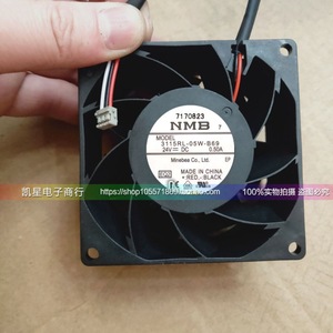 NMB 3115RL-05W-B69 พัดลม 24V DC 0.50A พัดลมระบายความร้อนอินเวอร์เตอร์ - Product Image 1