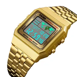 1338 new arrival made in da watch led wristwatch case stainless steel digital