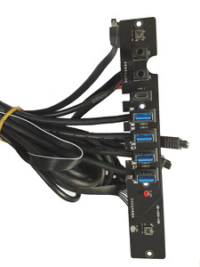 Bảng Điều Khiển Quạt Phía Trước Vỏ Máy Tính Chất Lượng Cao Đèn LED Nguồn + Đèn LED HDD + Công Tắc Nguồn + Thiết Lập Lại + SPK + MIC + USB 3.0*4 + TPYE-C - Product Image 3