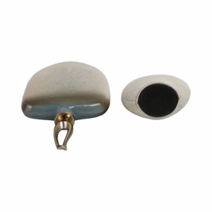 Vaso in Vetro Arrotondato con Finitura in Metallo, Decorazione Moderna per Casa, Tavolo o Ufficio, Vaso per Fiori - Product Image 6