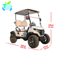 Carrito de Golf Eléctrico Tarion para 2 Personas, 60V, 90km de Autonomía, 35km/h, para Hoteles, Resorts, Estadios, Patrullaje Comunitario y Todoterreno