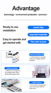 Goosam 4 couleurs T01D T01D1-T01D4 Sac d'encre pigmentée avec puce à usage unique pour imprimante Epson Workforce Pro WF-C529RDTW WF-C579RDTW - Product Image 3