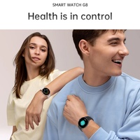 Jam Tangan Pintar G8 untuk Pria Wanita Layar TFT Panggilan BT Monitor Kesehatan ECG Pelacak Detak Jantung Tahan Air Smartwatch Olahraga
